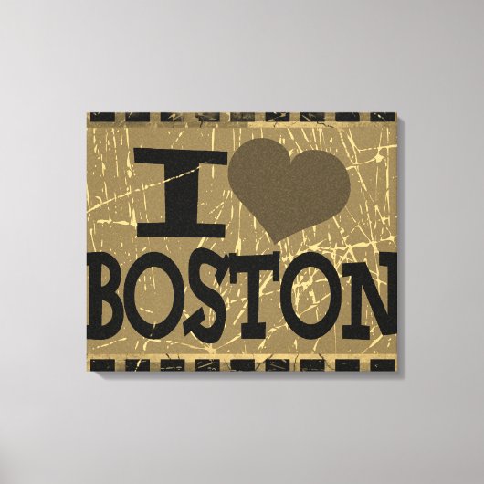 Ik hou van Boston - Boston Canvas Afdruk (Voorkant)