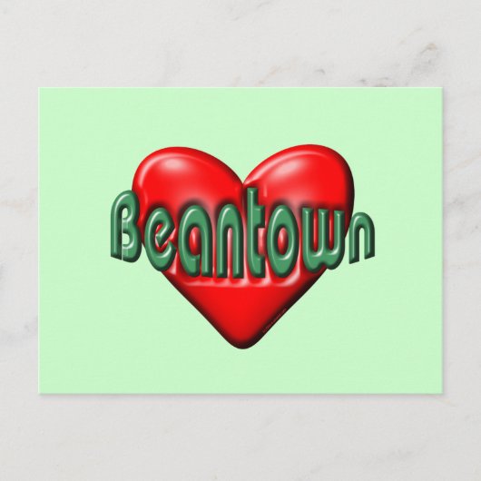Ik hou van Boston Briefkaart (Voorkant)