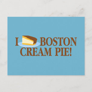 Ik hou van Boston Cream Pie Briefkaart