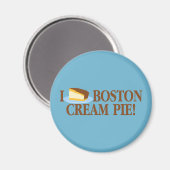 Ik hou van Boston Cream Pie Magneet (Voorkant / Achterkant)
