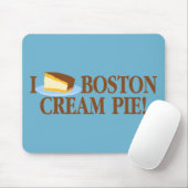 Ik hou van Boston Cream Pie Muismat (Met muis)