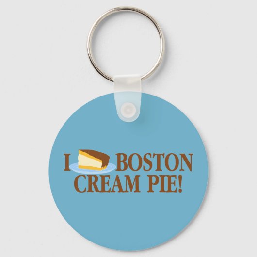 Ik hou van Boston Cream Pie Sleutelhanger (Voorkant)