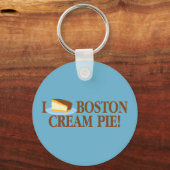 Ik hou van Boston Cream Pie Sleutelhanger (Voorkant)