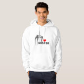 Ik hou van Boston Hoodie (Voorkant volledig)