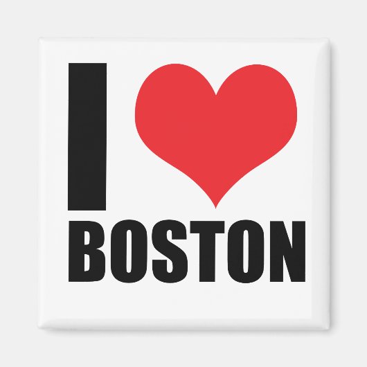 Ik hou van Boston Magneet (Voorkant)