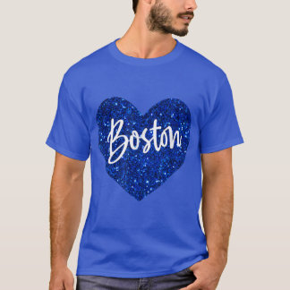 Ik hou van Boston Massachusetts Schattig Hart Cade T-shirt