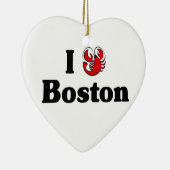 Ik hou van Boston ormanent Keramisch Ornament (Rechts)