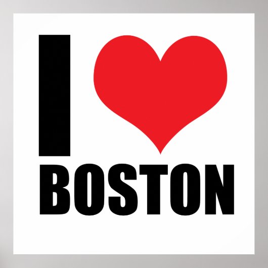 Ik hou van Boston Poster (Voorkant)