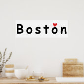 Ik hou van Boston Poster (Keuken)