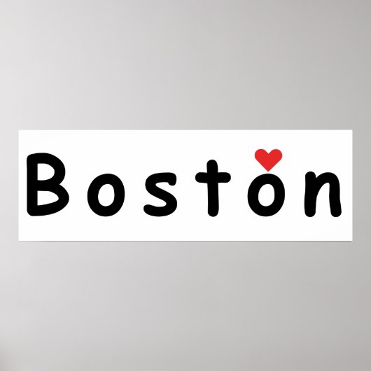 Ik hou van Boston Poster (Voorkant)