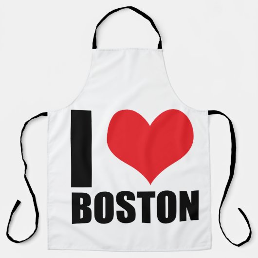 Ik hou van Boston Schort (Voorkant)