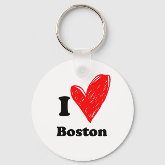 Ik hou van Boston Sleutelhanger (Voorkant)