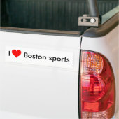 Ik hou van Boston sporten Bumpersticker (Op Truck)