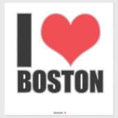 Ik hou van Boston Sticker (Vel)