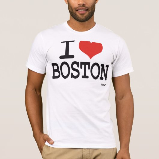Ik hou van Boston T-shirt (Voorkant)