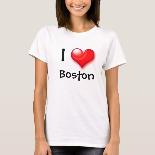 Ik hou van Boston T-shirt (Voorkant)