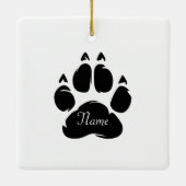 Ik hou van Boston Terriers gepersonaliseerd Keramisch Ornament (Achterkant)