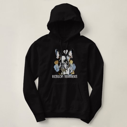 Ik hou van Boston Terriers Hoodie (Design voorkant)