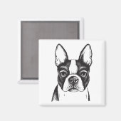 Ik hou van Boston Terriers Magneet (Voorkant / Achterkant)