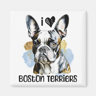 Ik hou van Boston Terriers Magneet