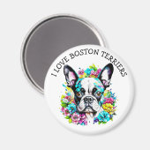 Ik hou van Boston Terriers Magneet (Voorkant / Achterkant)