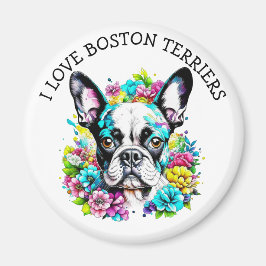Ik hou van Boston Terriers Magneet