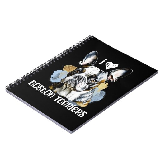 Ik hou van Boston Terriers Notitieboek (Linkerzijde)