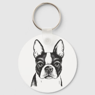 Ik hou van Boston Terriers Sleutelhanger