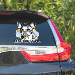 Ik hou van Boston Terriers Sticker
