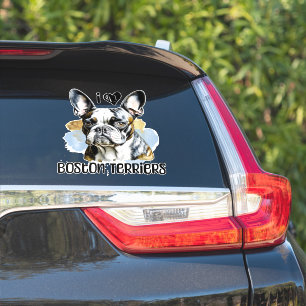 Ik hou van Boston Terriers Sticker