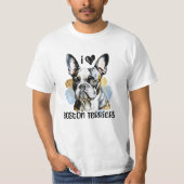 Ik hou van Boston Terriers T-shirt (Voorkant)