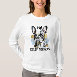 Ik hou van Boston Terriers T-shirt