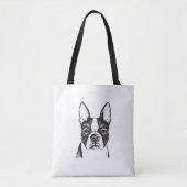 Ik hou van Boston Terriers Tote Bag (Voorkant)