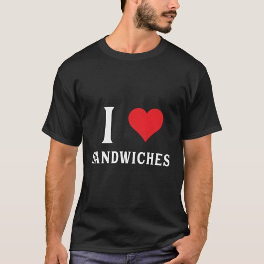 Ik hou van boterhammen t-shirt (Voorkant)