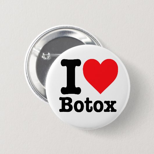 "Ik hou van Botox" Ronde Button 5,7 Cm (Voorkant /achterkant)