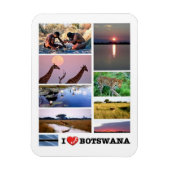 Ik hou van Botswana - Magnet Magneet (Verticaal)
