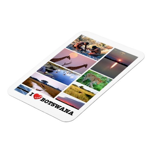 Ik hou van Botswana - Magnet Magneet (Linkerzijde)