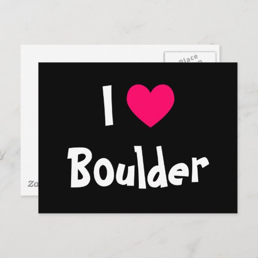 Ik hou van Boulder Briefkaart (Voorkant / Achterkant)