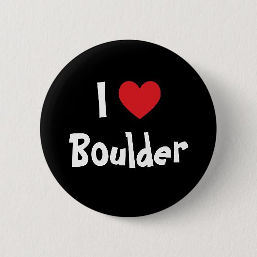 Ik hou van Boulder Ronde Button 5,7 Cm (Voorkant)