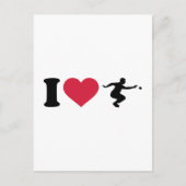 Ik hou van Boule Boccia Player Briefkaart (Voorkant)