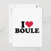 Ik hou van Boule Petanque Briefkaart (Voorkant / Achterkant)