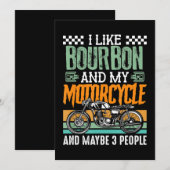 Ik hou van Bourbon en mijn motor en misschien Feestdagenkaart (Voorkant / Achterkant)