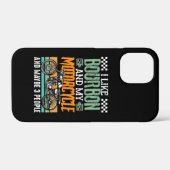 Ik hou van Bourbon en mijn motorfiets Gift Case-Mate iPhone Case (Achterkant (horizontaal))