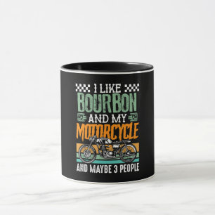 Ik hou van Bourbon en mijn motorfiets Gift Mok