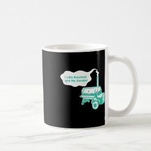 Ik hou van bourbon en mijn roker grappig BBQ whisk Koffiemok