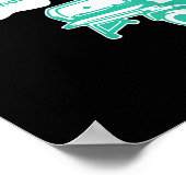 Ik hou van bourbon en mijn roker grappig BBQ whisk Poster (Hoek)