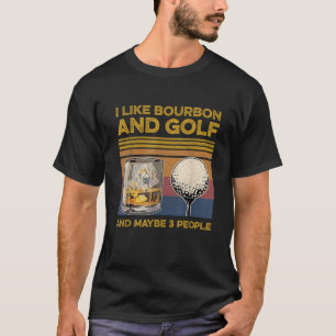 Ik hou van bourbon en misschien wel 3 personen tsh t-shirt