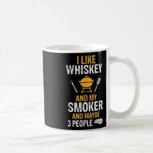 Ik hou van bourbon mijn roker 3 personen grappig B Koffiemok