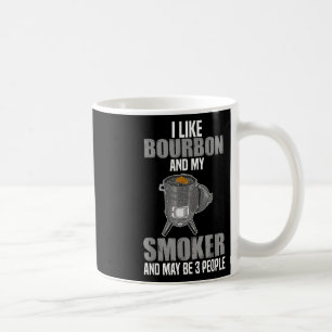 Ik hou van Bourbon roker grappig BBQ barbecue gril Koffiemok