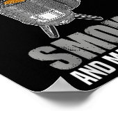 Ik hou van Bourbon roker grappig BBQ barbecue gril Poster (Hoek)